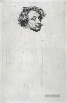 Selbst Porträt 1630 Barock Hofmaler Anthony van Dyck Ölgemälde